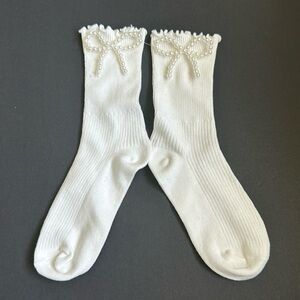 Pearly Princess Lettuce Edge Socks